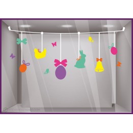 Kit de Stickers Guirlande de Pâques