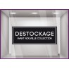 Sticker Destockage Avant Nouvelle Collection vitrophanie enseigne braderie soldes nouvelle collection mode maroquinerie adhesif 