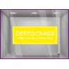 Sticker Destockage Avant Nouvelle Collection vitrophanie enseigne braderie soldes nouvelle collection mode maroquinerie adhesif 