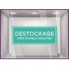Sticker Destockage Avant Nouvelle Collection vitrophanie enseigne braderie soldes nouvelle collection mode maroquinerie adhesif 
