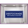 Sticker Destockage Avant Nouvelle Collection vitrophanie enseigne braderie soldes nouvelle collection mode maroquinerie adhesif 