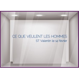 Sticker Ce Que Veulent Les Hommes ST Valentin