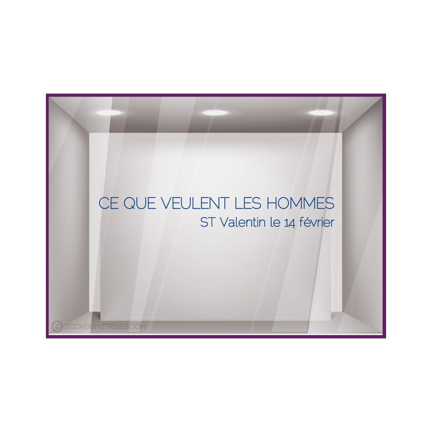 Sticker Ce Que Veulent Les Hommes ST Valentin