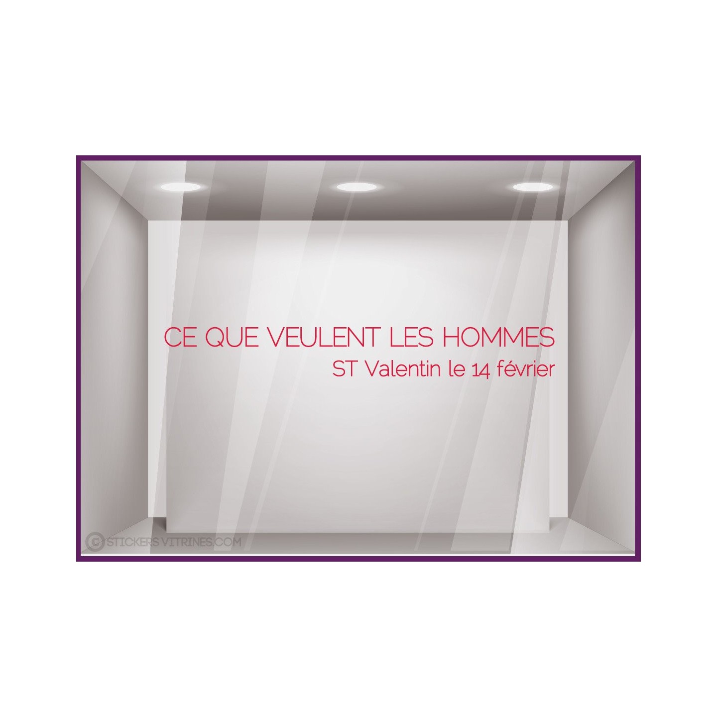 Sticker Ce Que Veulent Les Hommes ST Valentin