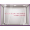 Sticker Ce Que Veulent Les Hommes ST Valentin