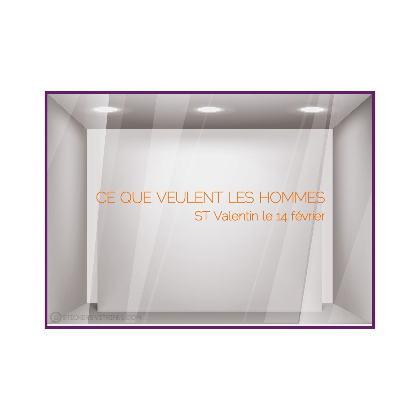Sticker Ce Que Veulent Les Hommes ST Valentin