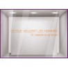 Sticker Ce Que Veulent Les Hommes ST Valentin
