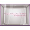 Sticker Ce Que Veulent Les Femmes ST Valentin