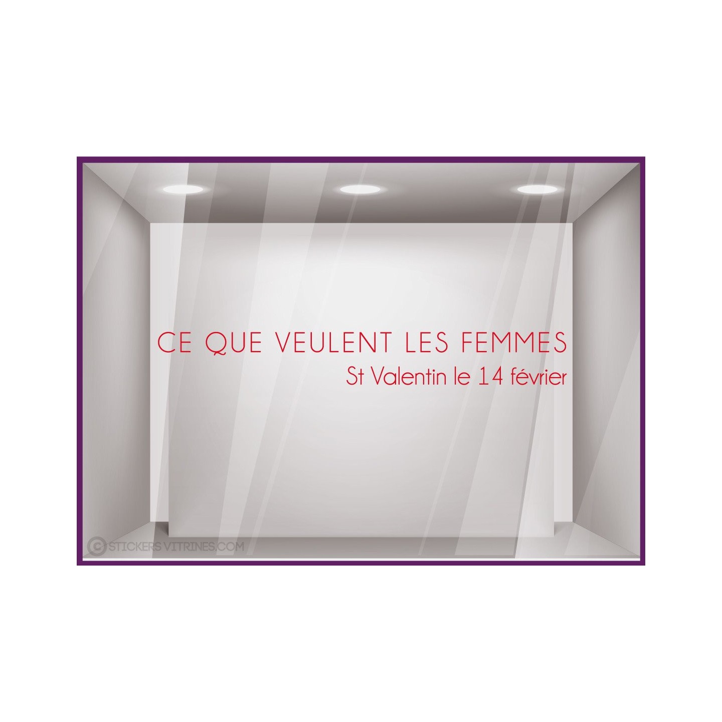 Sticker Ce Que Veulent Les Femmes ST Valentin
