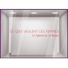 Sticker Ce Que Veulent Les Femmes ST Valentin
