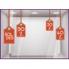 Sticker Soldes Etiquettes promotion pourcentage offre promotionnelle destockage braderie liquidation mode chaussure