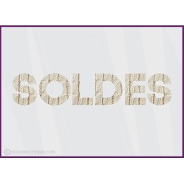 Sticker Soldes Laine promotion offre promotionnelle destockage braderie hiver liquidation mode accessoire