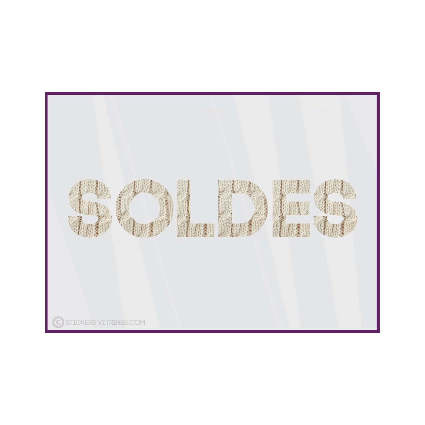 Sticker Soldes Laine promotion offre promotionnelle destockage braderie hiver liquidation mode accessoire