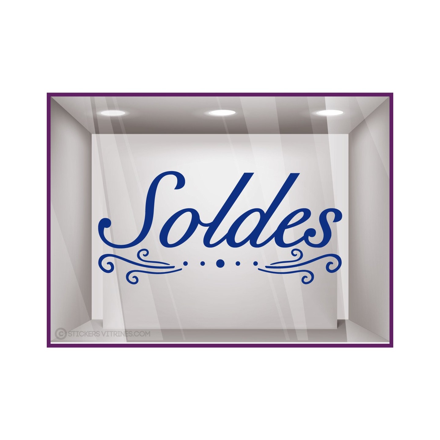 Sticker Soldes Volutes