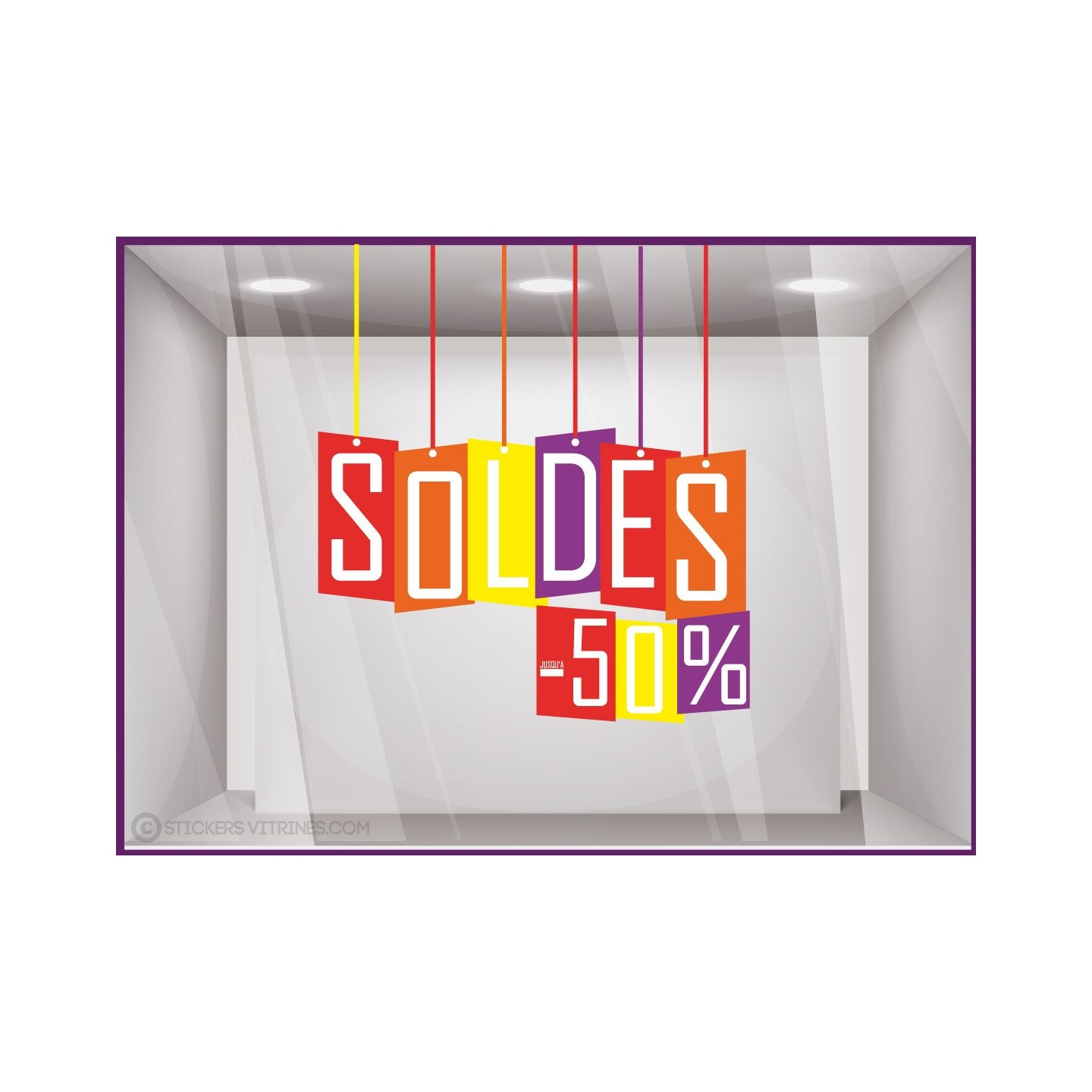 Sticker Soldes Etiquettes Multicolores promotion pourcentage offre promotionnelle destockage braderie liquidation 