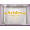 Sticker Soldes Partenaire Officiel promotion lettrage adhesif destockage braderi liquidation stock hiver ete mode opticien
