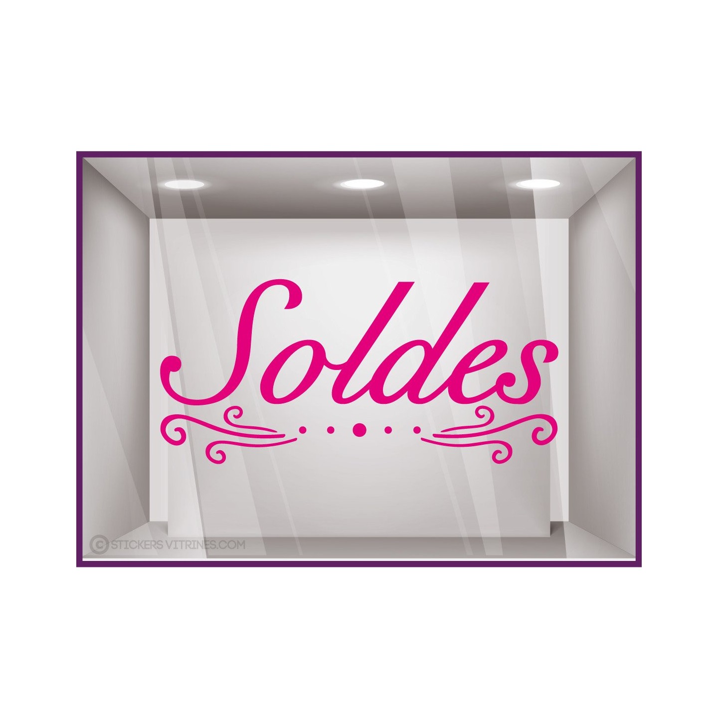 Sticker Soldes Volutes