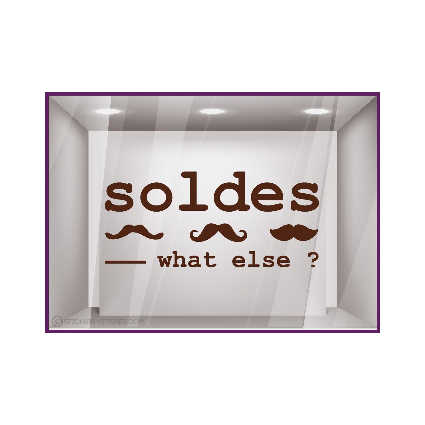 Sticker Soldes What else? promotion offre promotionnelle promos destockage braderie liquidation moustache mode accessoire