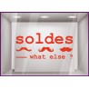 Sticker Soldes What else? promotion offre promotionnelle promos destockage braderie liquidation moustache mode accessoire