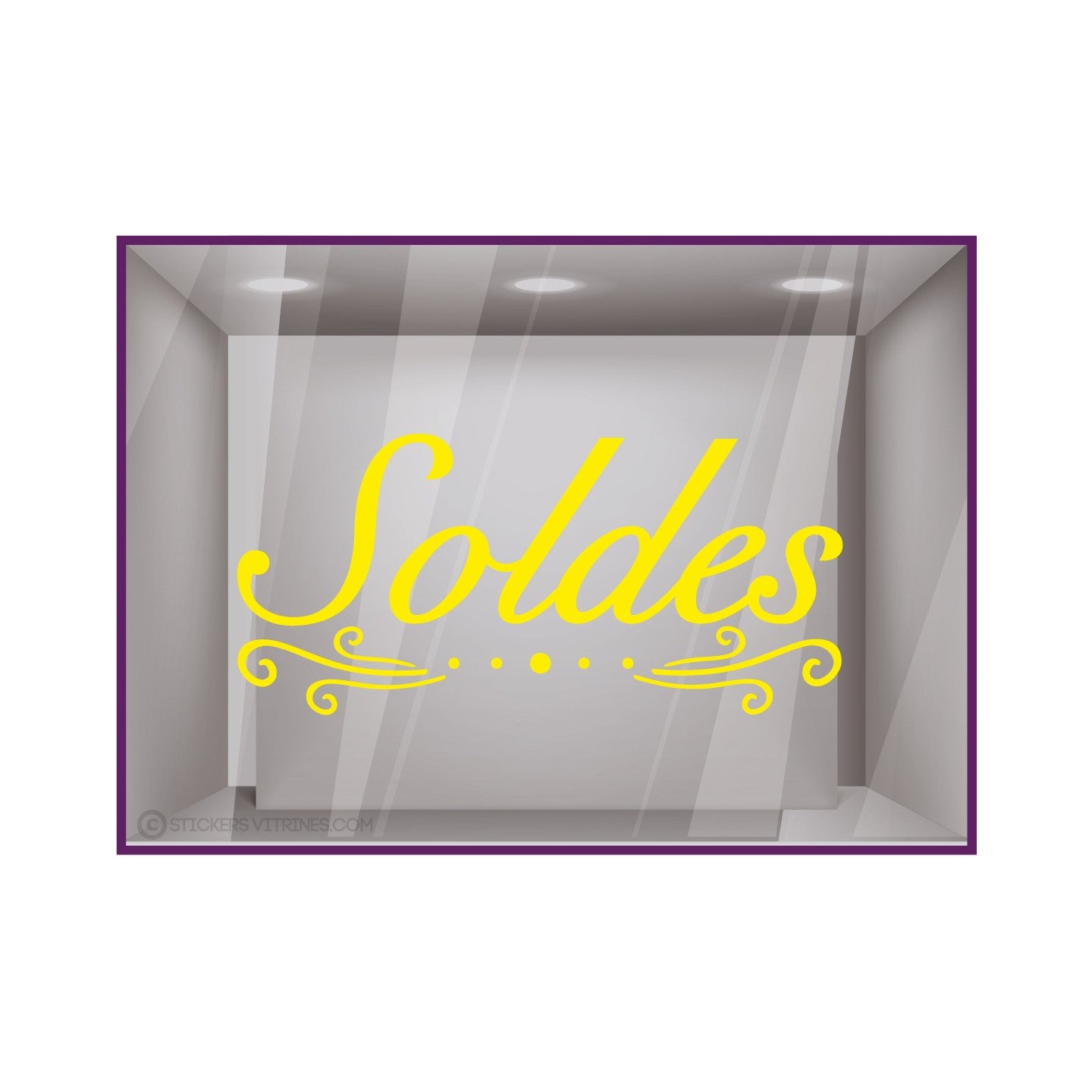 Sticker Soldes Volutes