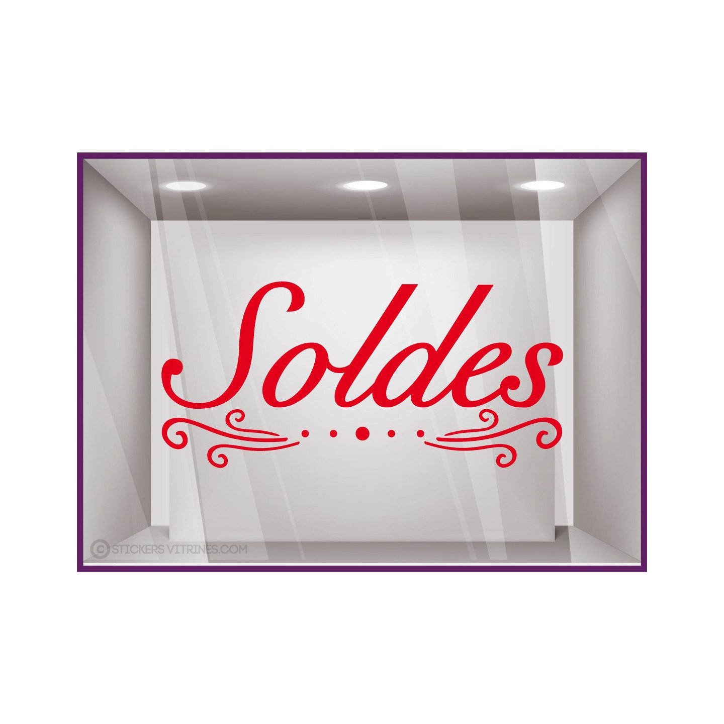 Sticker Soldes Volutes