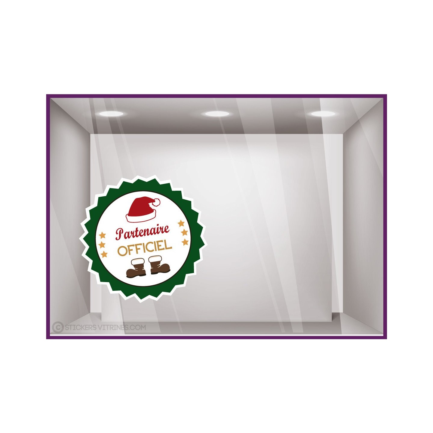 Sticker Partenaire Officiel de Noël