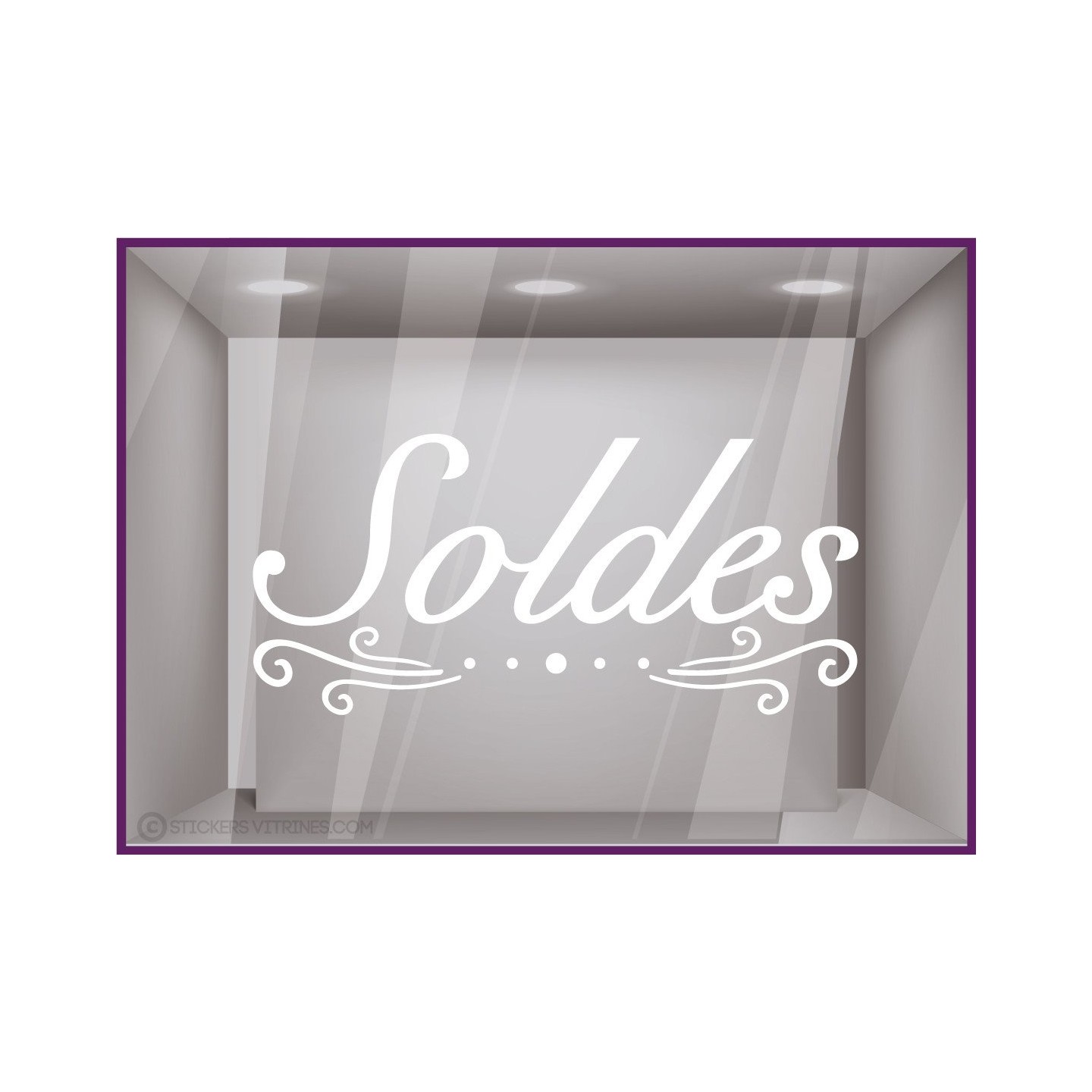 Sticker Soldes Volutes