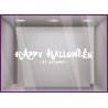 Sticker-Texte Happy Halloween-octobre-vitrine-boutique-magasin-lettrage adhesif-autocollant geant