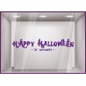 Sticker-Texte Happy Halloween-octobre-vitrine-boutique-magasin-lettrage adhesif-autocollant geant