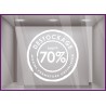 Sticker Tampon Destockage Avant Fermeture Définitive