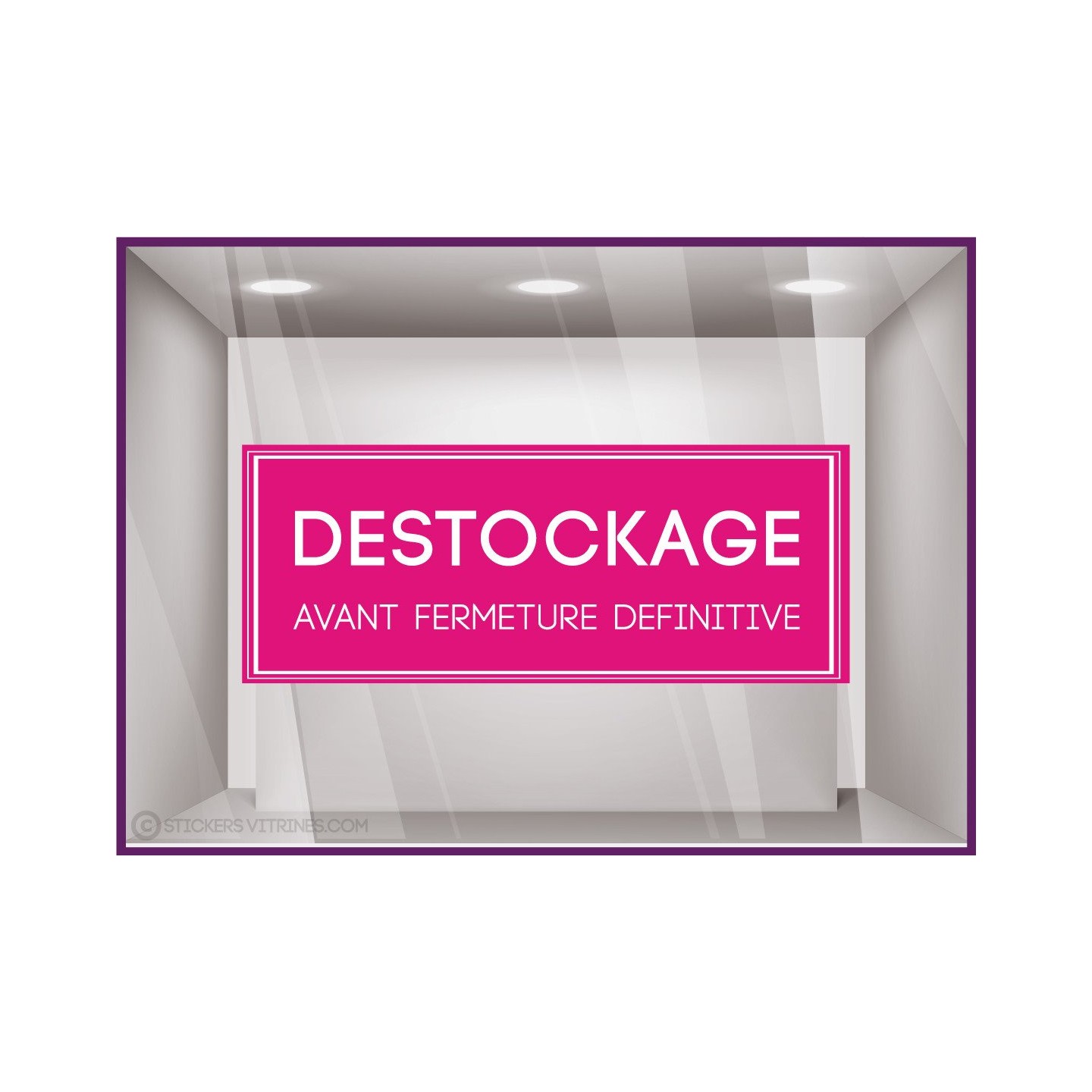 Sticker Destockage Avant Fermeture Définitive