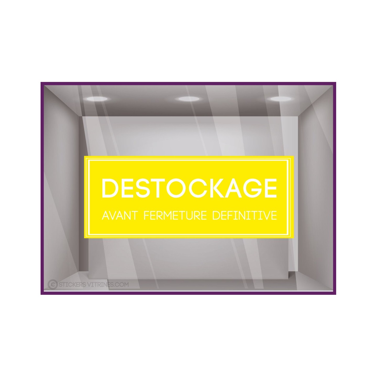 Sticker Destockage Avant Fermeture Définitive
