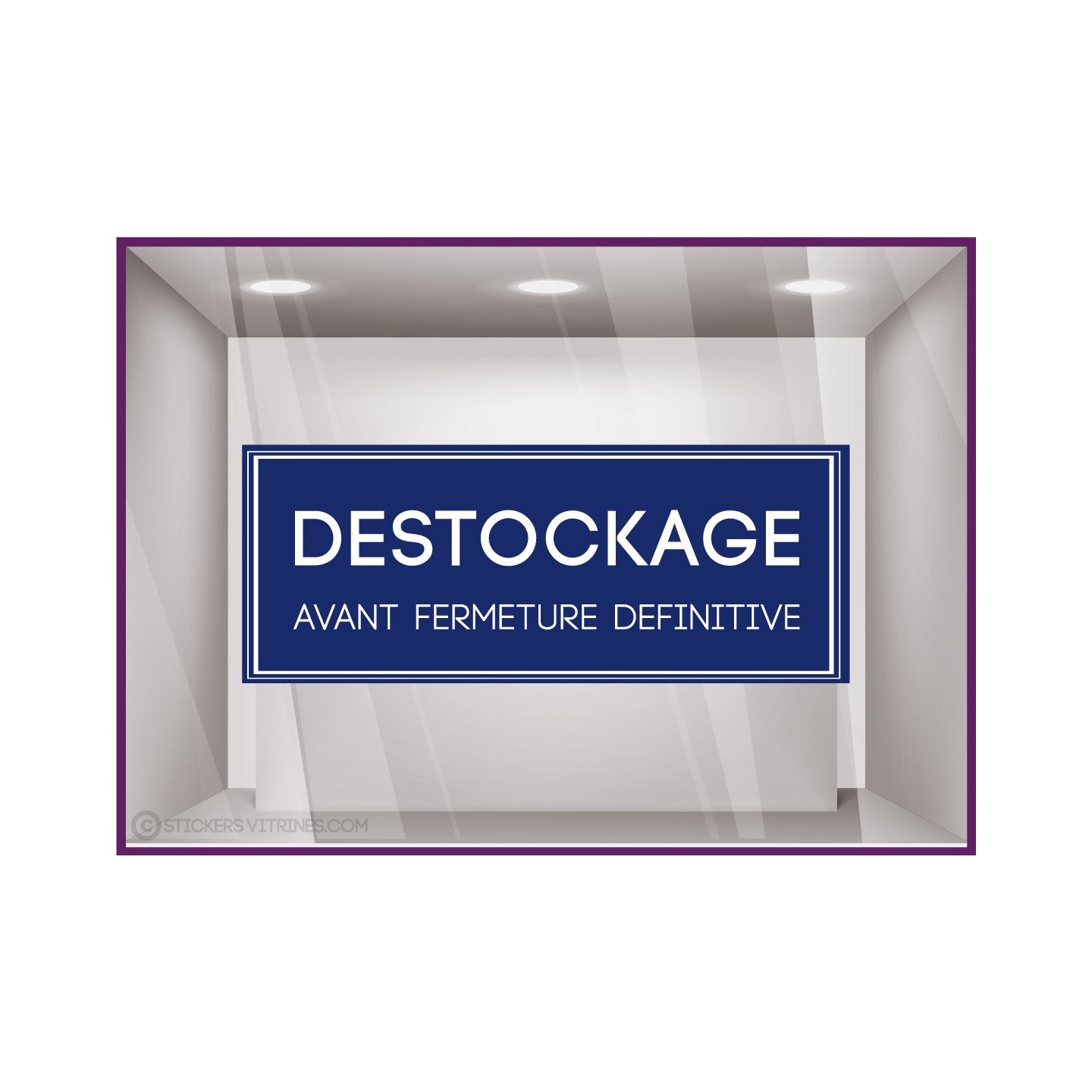 Sticker Destockage Avant Fermeture Définitive