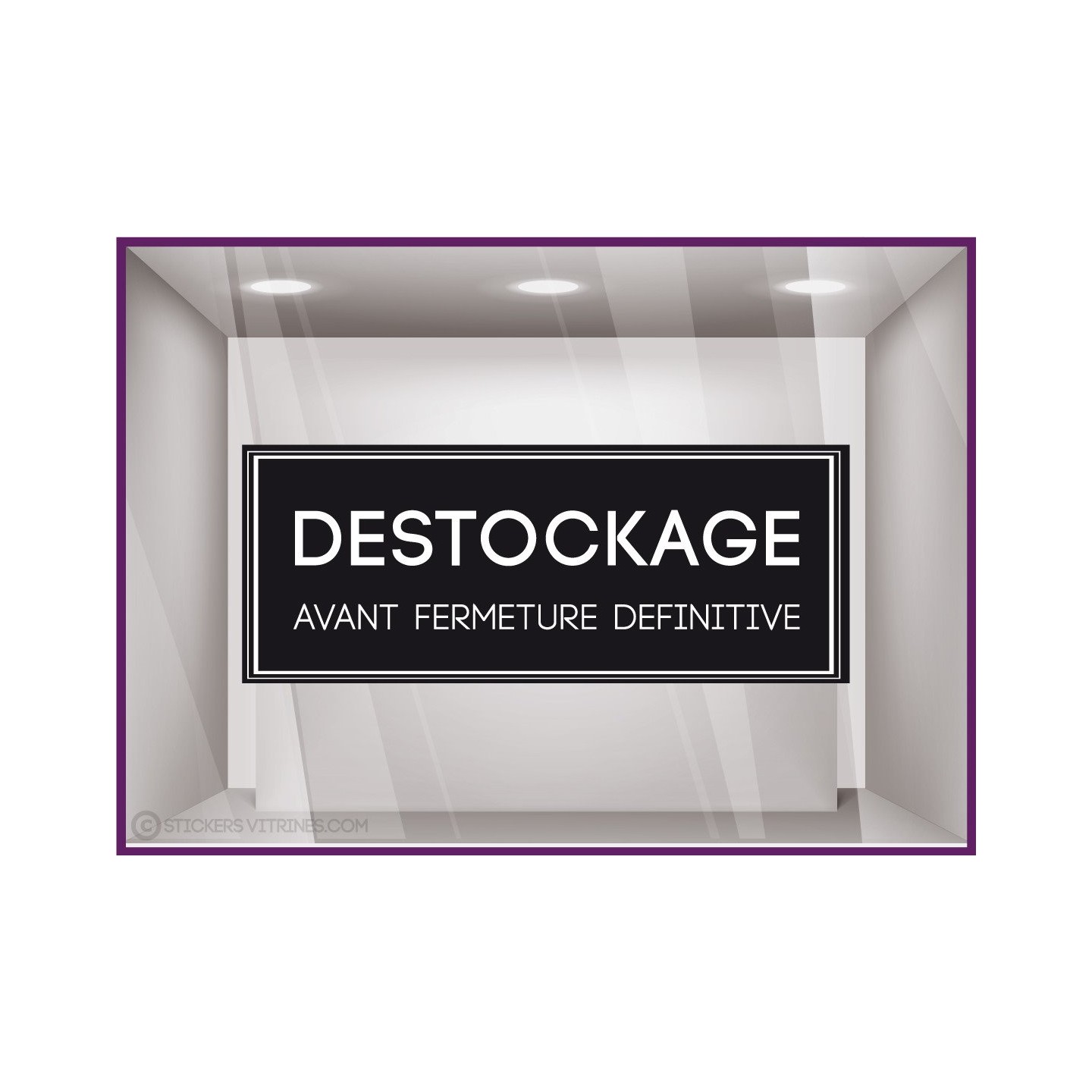 Sticker Destockage Avant Fermeture Définitive