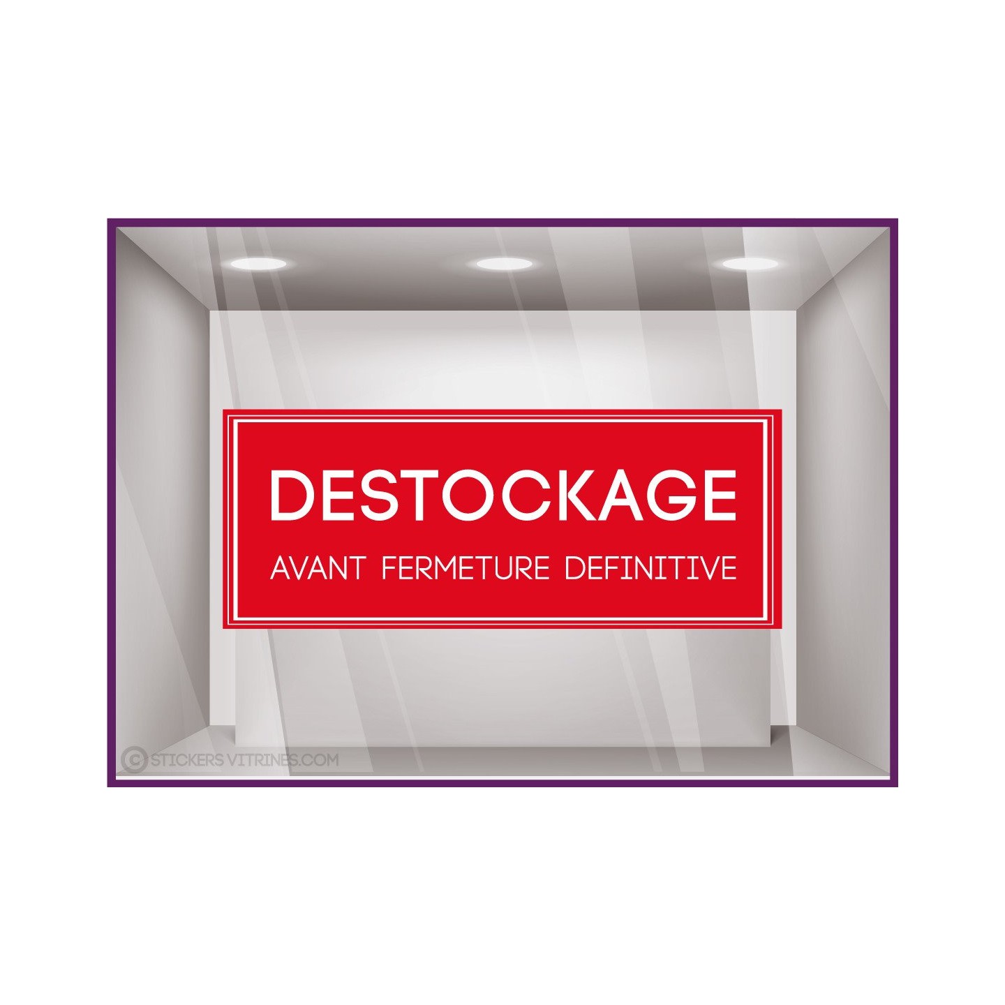 Sticker Destockage Avant Fermeture Définitive