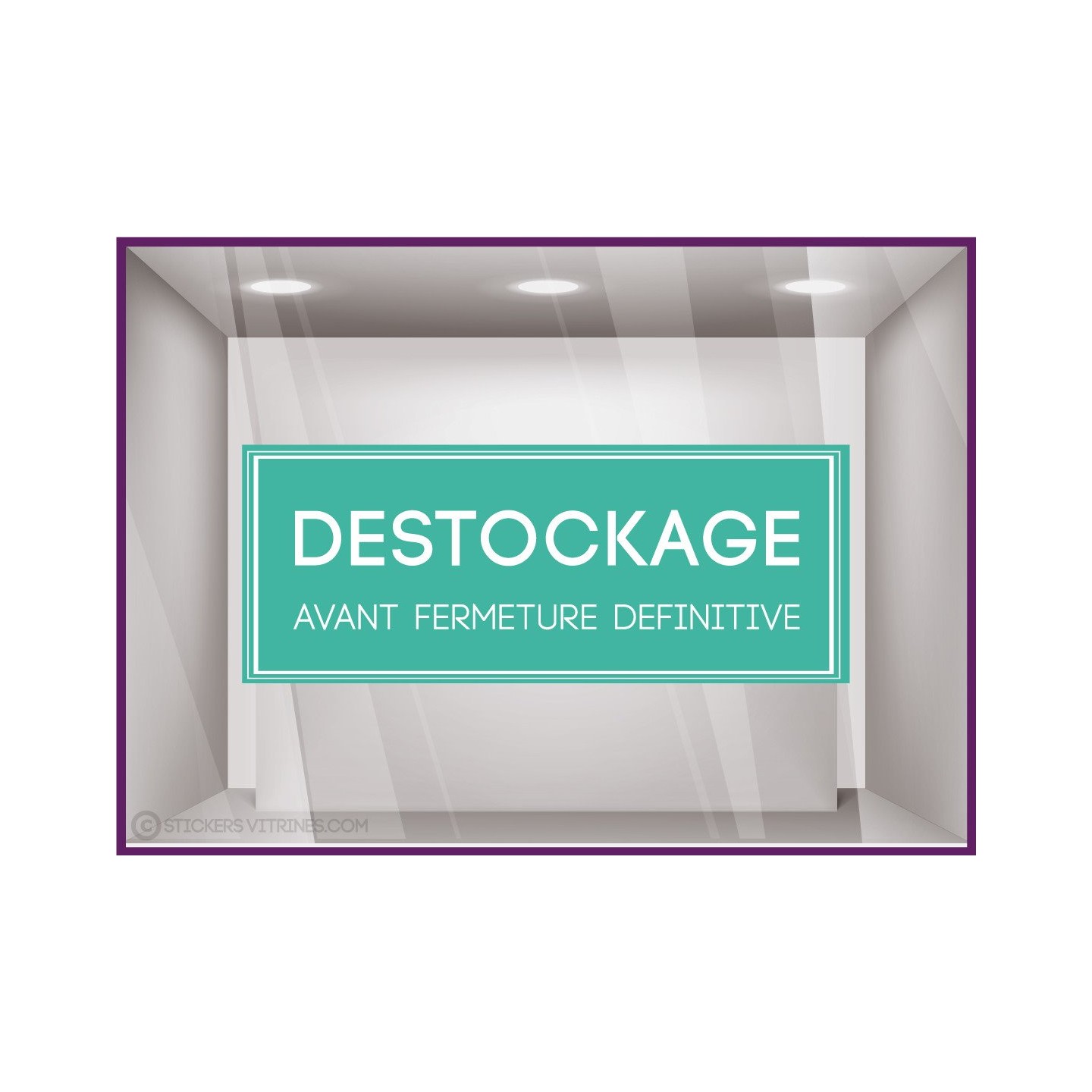 Sticker Destockage Avant Fermeture Définitive